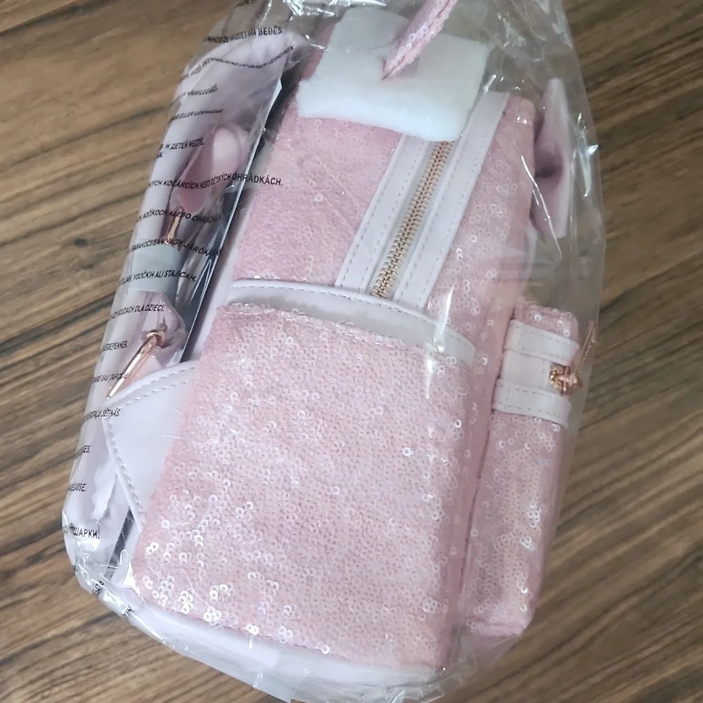 Disney Cotton Candy Pink Loungefly Mini Backpack - Picture 4 of 6